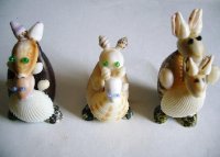 可愛い♪貝のミニオブジェ　カンガルー