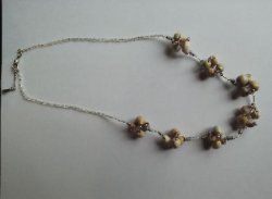 画像1: 数珠玉ネックレス（G）